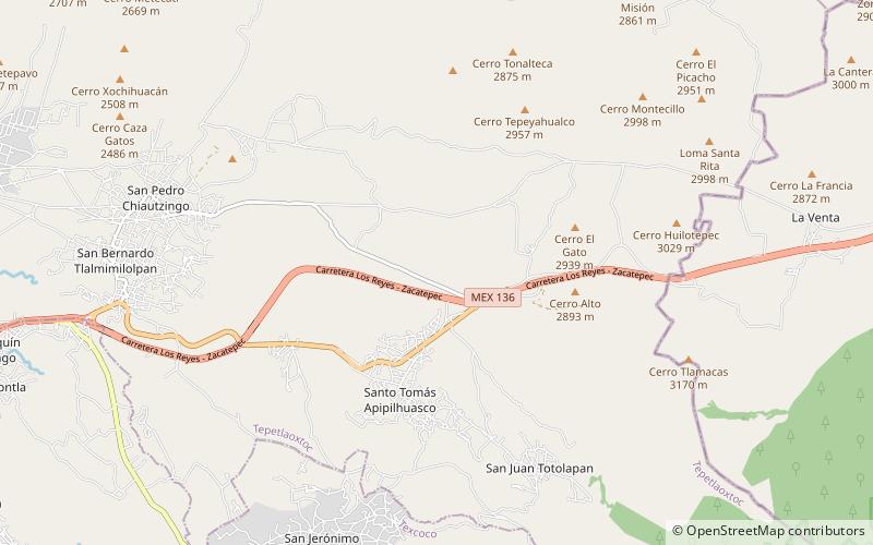 Los Volcanes Biosphere Reserve location map