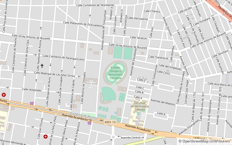 Estadio Venustiano Carranza location map