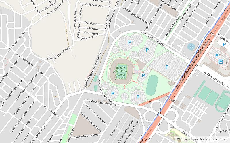Estadio Morelos location map
