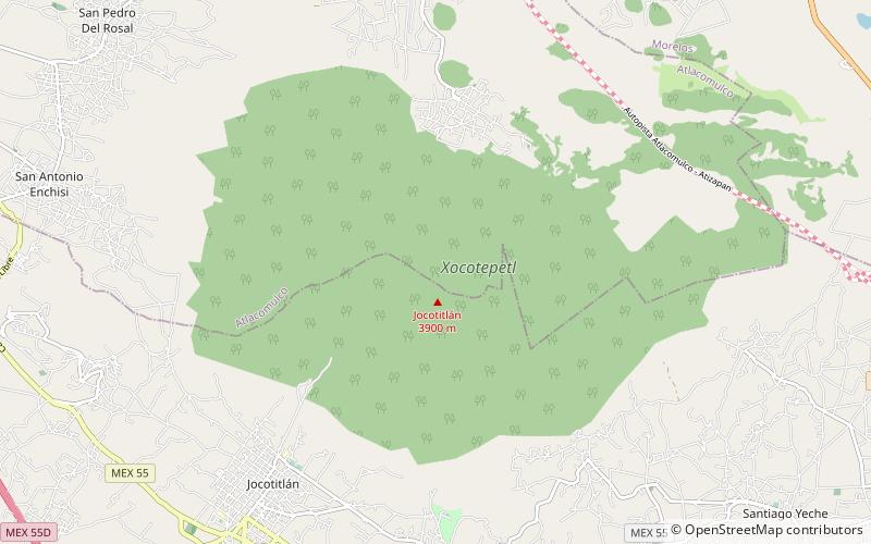 Jocotitlán Volcano location map