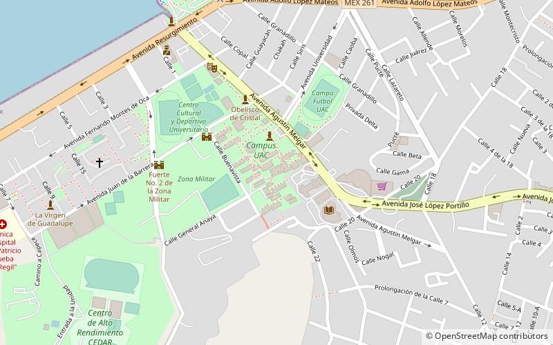 Universidad Autónoma de Campeche location map