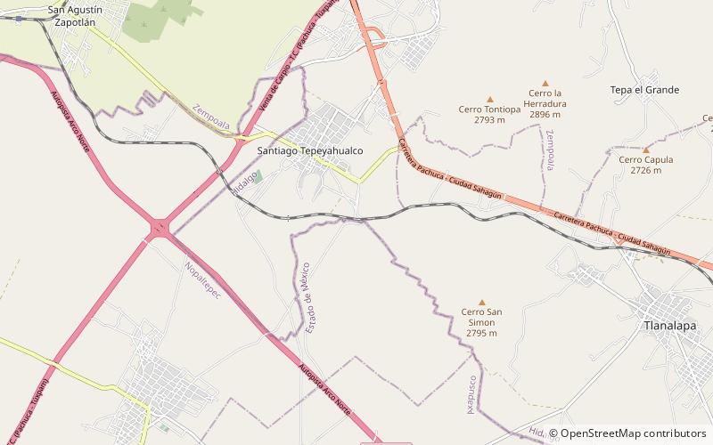 Aqueduct of Padre Tembleque location map