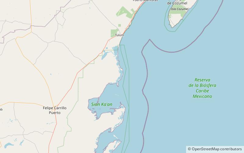 Punta Allen location map