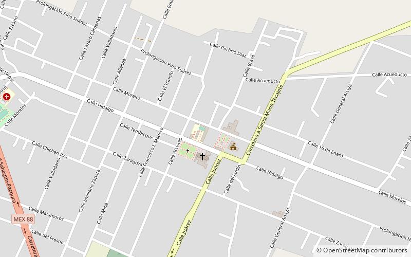 Zempoala location map
