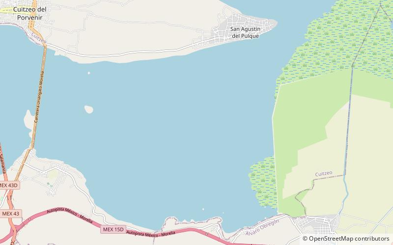 Lake Cuitzeo location map