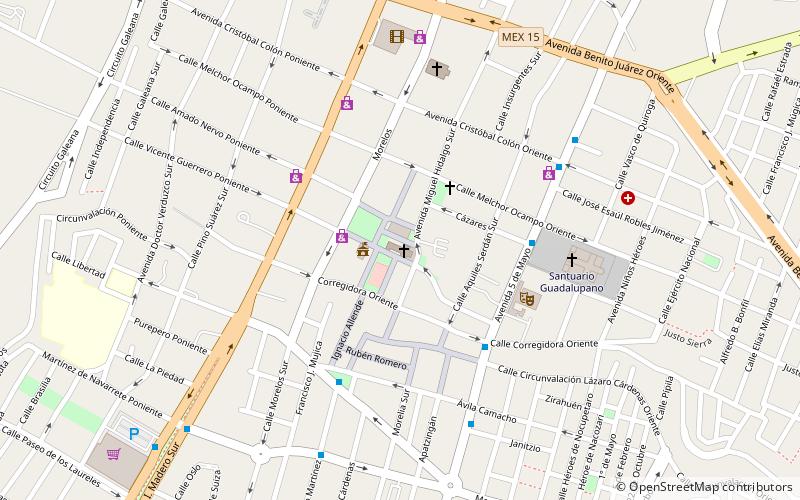 Zamora de Hidalgo Cathedral location map