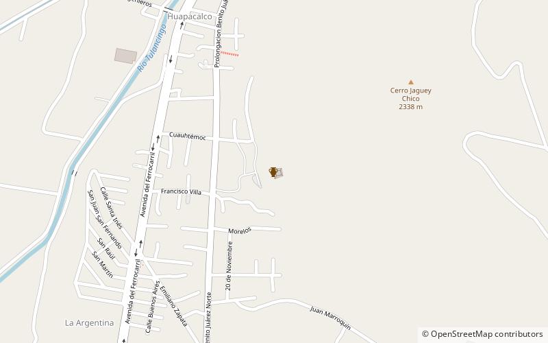 Huapalcalco location map