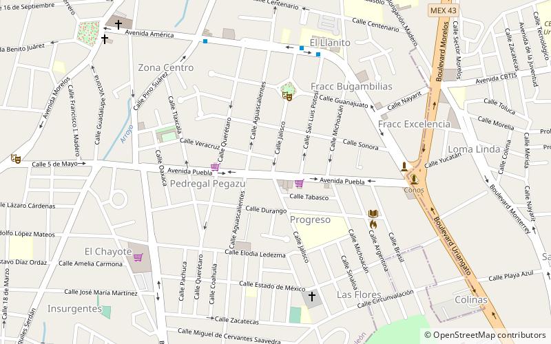 Moroleón location map