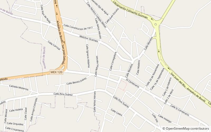 Amealco de Bonfil location map