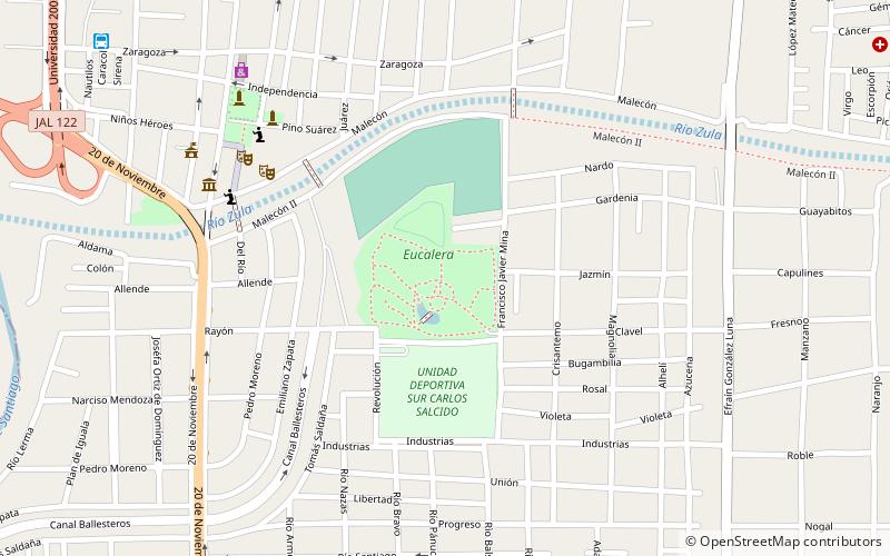 Eucalera location map