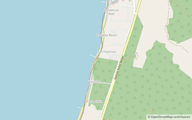 Paradise Beach location map