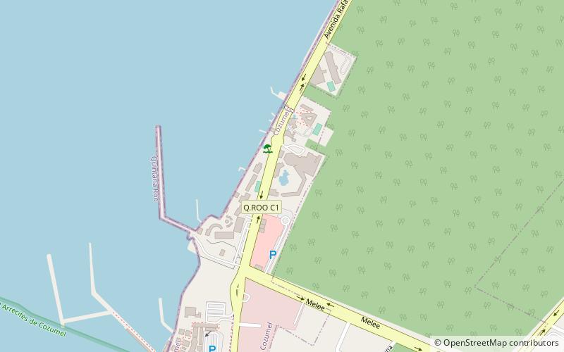 Grand Park Royal Cozumel location map
