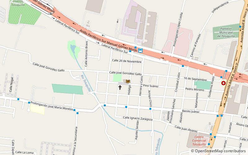 Plaza de Toluquilla location map