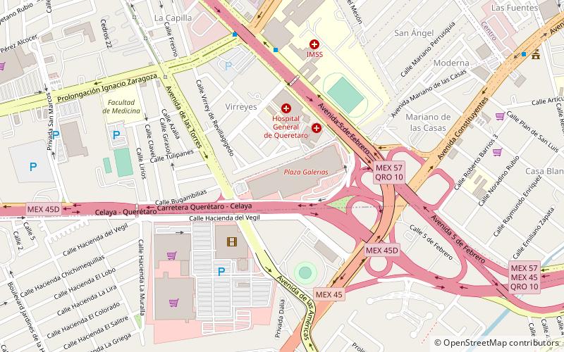 Plaza Galerias location map