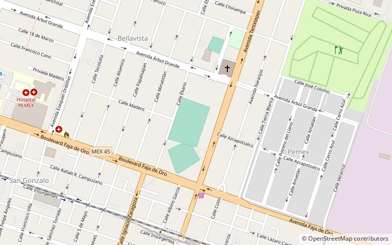 Estadio Olímpico Sección 24 location map