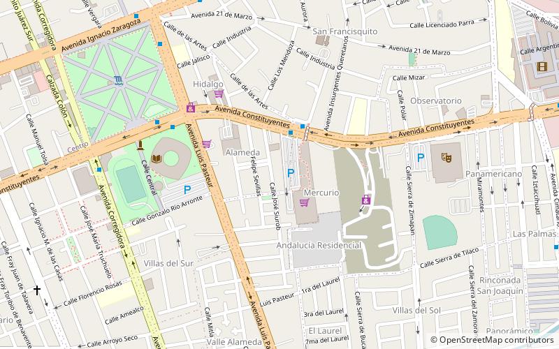 Plaza Galerías Constituyentes location map