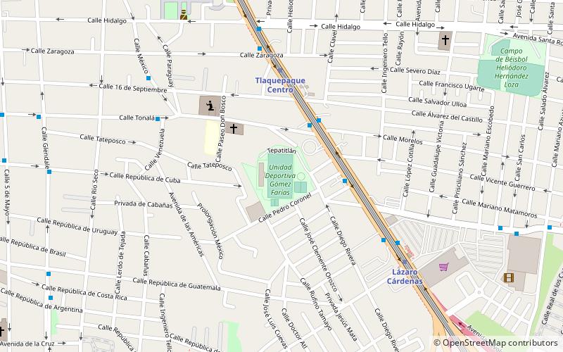 Estadio Tlaquepaque location map