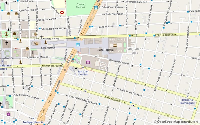 Mercado San Juan de Dios location map