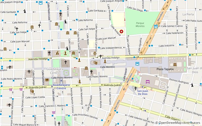 Teatro Degollado location map