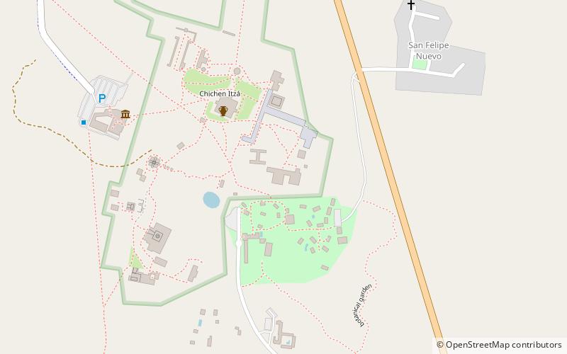 el mercado chichen itza location map