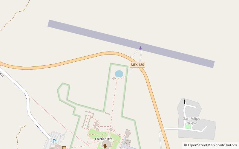 Święta cenote location map