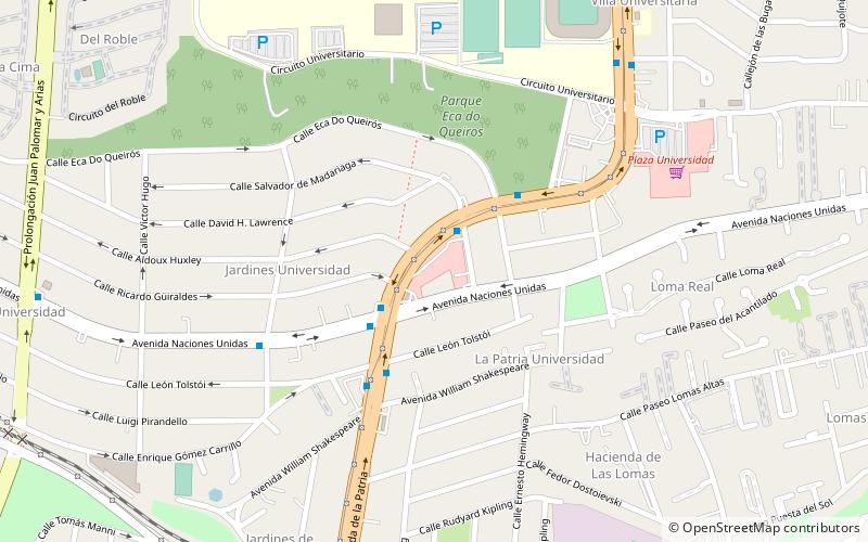 Plaza Amistad location map