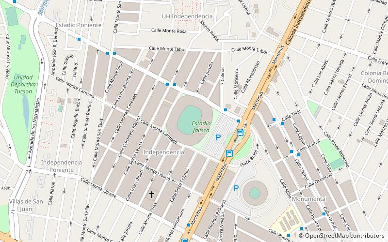 Estadio Jalisco location map