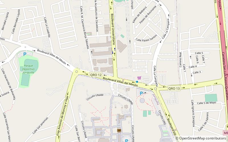 Juriquilla location map