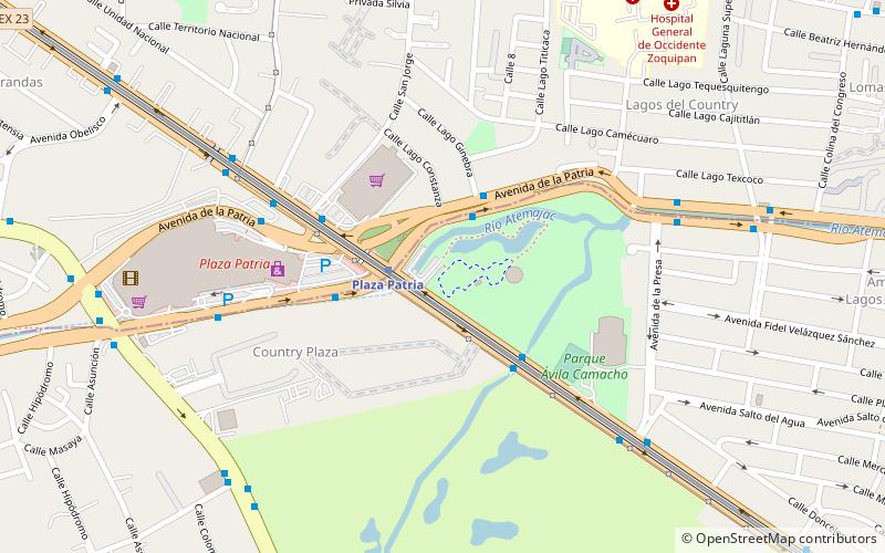 parque avila camacho guadalajara location map