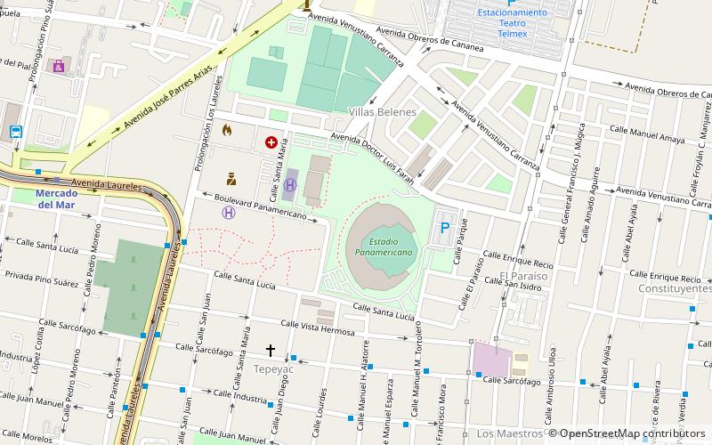 Estadio Charros location map