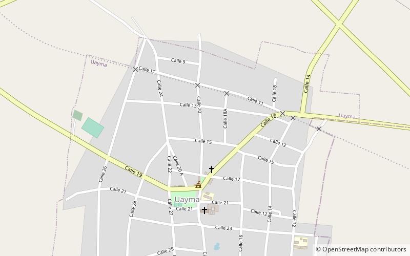 Uayma location map