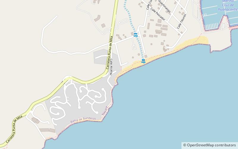 playa manzanilla la cruz de huanacaxtle location map