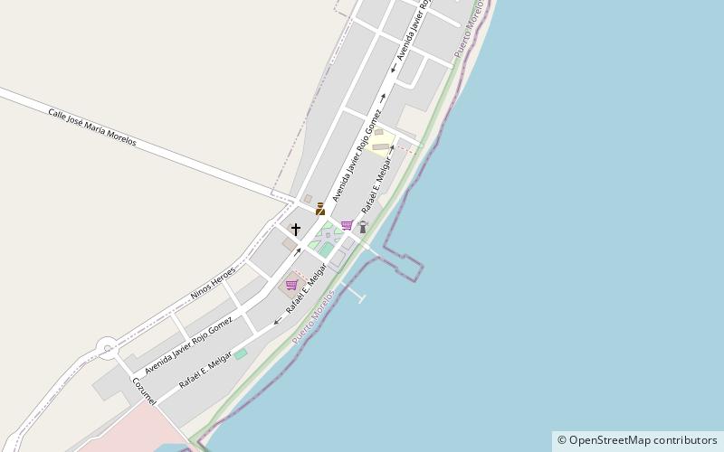 Puerto Morelos Lighthouse location map