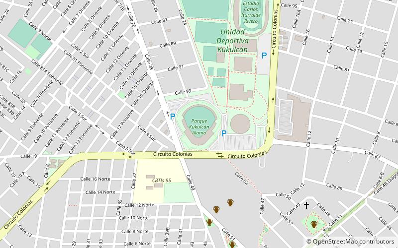 Parque Kukulcán Alamo location map