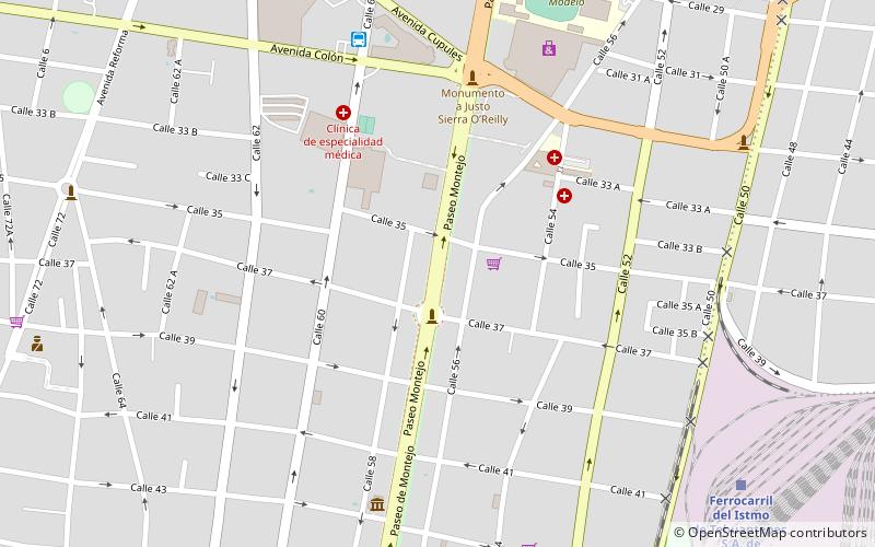 Paseo Montejo location map