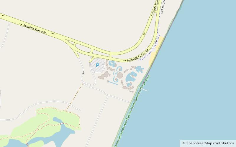 ventura park cancun location map