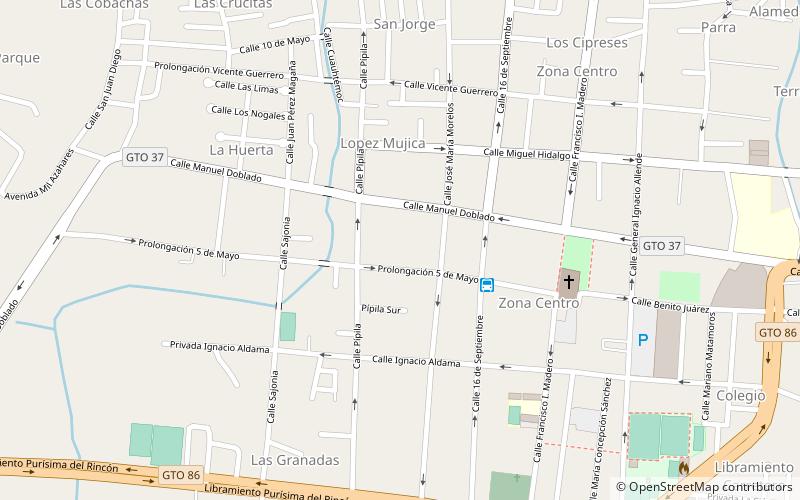 Purísima del Rincón location map