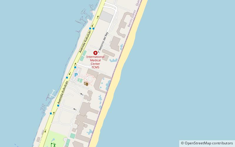 playa ballenas cancun location map