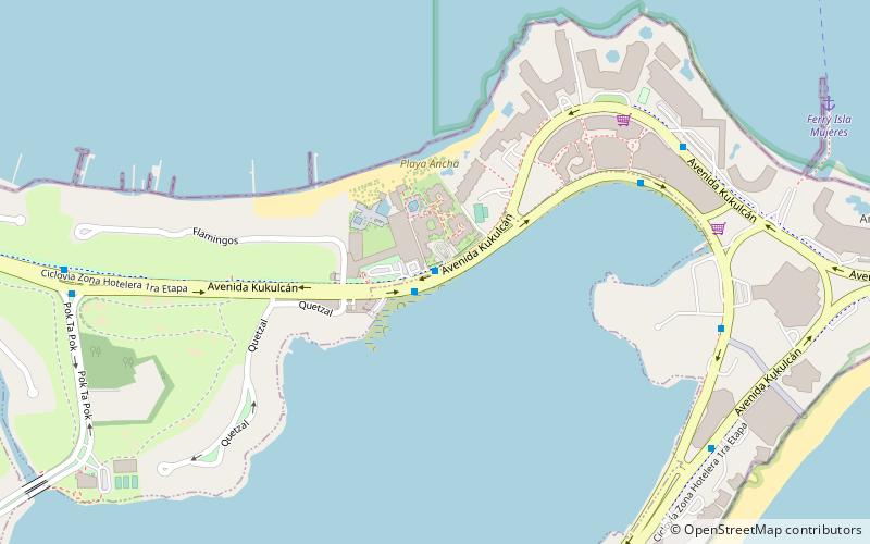 cancun underwater museum location map