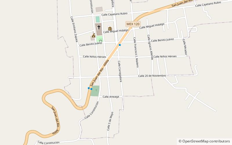 Pueblo Landa de Matamoros location map
