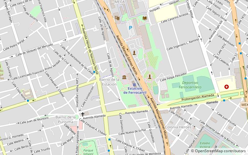 Ferrocarrilero location map
