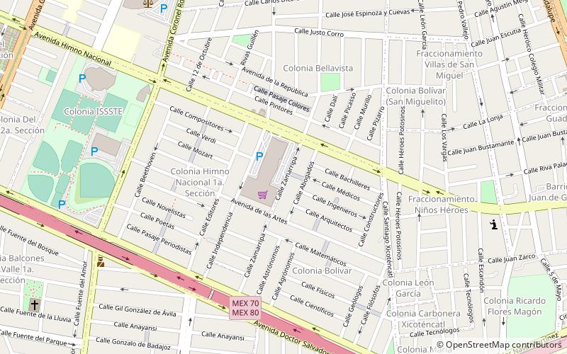 Plaza Fiesta location map