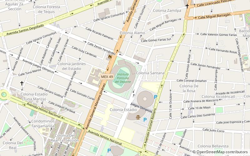 Estadio Plan de San Luis location map