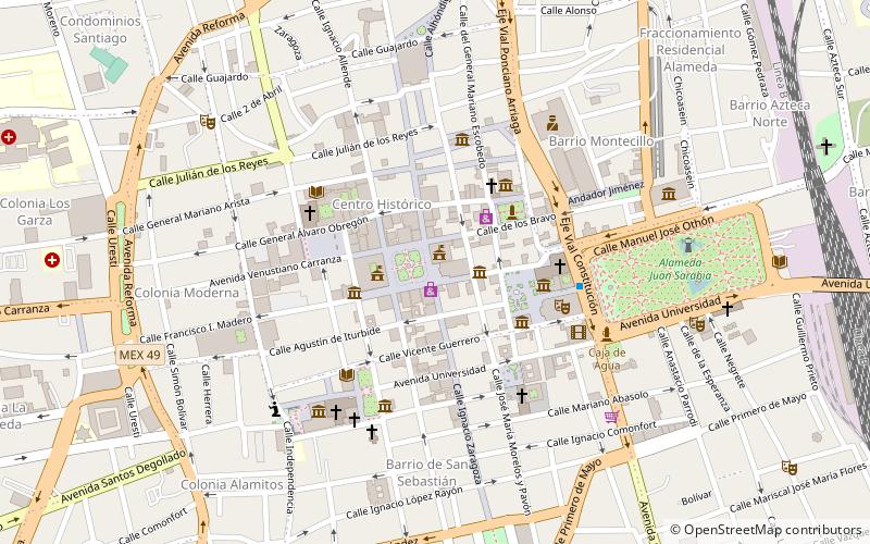 San Luis Potosí Cathedral location map