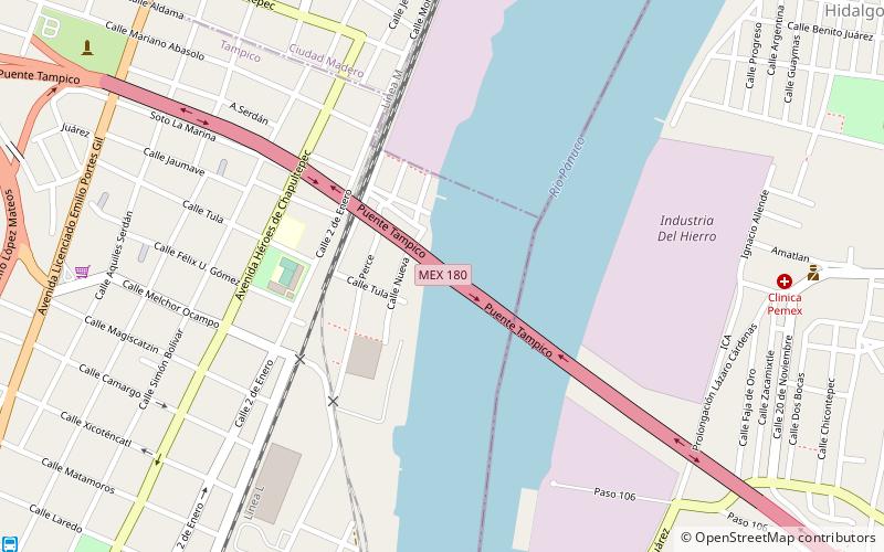 Tampico Bridge location map