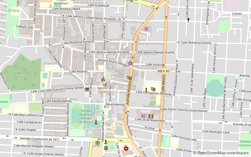 Rincón de Romos location map
