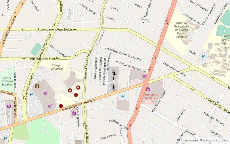 Tampico Mexico Temple location map
