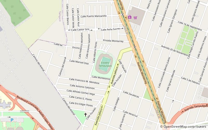 Estadio Tamaulipas location map