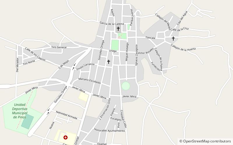 Pinos location map