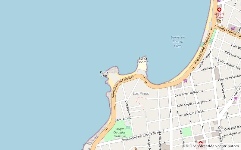 playa pinitos mazatlan location map